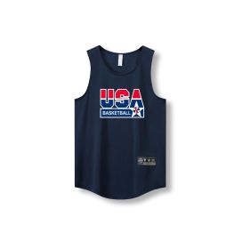 Loose Men Running Vest 2022 Outdoor street basketball Gym Sleeveless Letter Print Shirt Quick Dry Fitness Bodybuilding Tank Tops (Color: 870 vest8, size: 4XL)