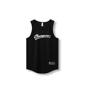 Loose Men Running Vest 2022 Outdoor street basketball Gym Sleeveless Letter Print Shirt Quick Dry Fitness Bodybuilding Tank Tops (Color: 870 vest20, size: XXL)