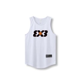 Loose Men Running Vest 2022 Outdoor street basketball Gym Sleeveless Letter Print Shirt Quick Dry Fitness Bodybuilding Tank Tops (Color: 870 vest24, size: 4XL)