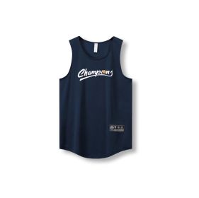 Loose Men Running Vest 2022 Outdoor street basketball Gym Sleeveless Letter Print Shirt Quick Dry Fitness Bodybuilding Tank Tops (Color: 870 vest14, size: XXL)