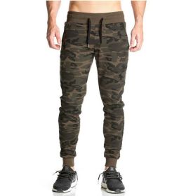 Men Fitted Jogger Pants Gym Workout Running Sweatpants With Zipper Bottom (Color: 1, size: M)